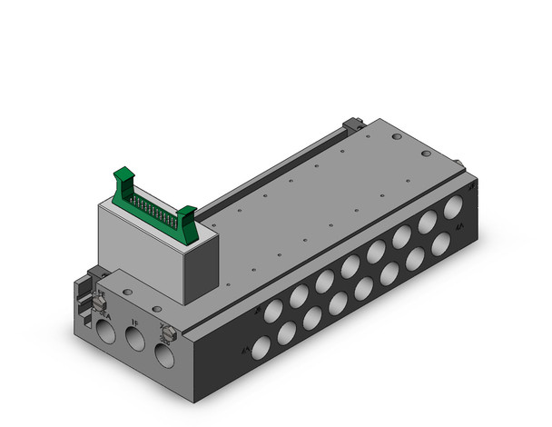 SMC SS5Y5-50P1-08B-02T Plug-In Metal Base