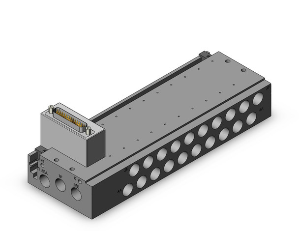 SMC SS5Y5-50RF1-10B-02T Plug-In Metal Base