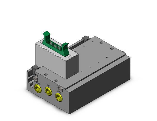 SMC SS5Y5-51J1-04D-01T 4/5 port solenoid valve plug-in metal base