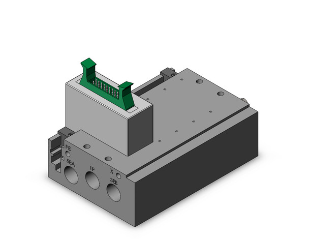 SMC SS5Y5-52RJ1-04D-00T Plug-In Metal Base