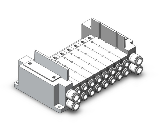 SMC SS5Y7-10S0-08B-N11 Ss5Y7 8 Sta Manifold Base
