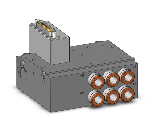 SMC SS5Y7-50F1-03B-KN11T Plug-In Metal Base