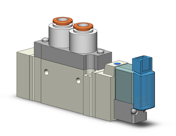 SMC SY5120-3MOZ-C6 Valve, Sgl Sol, Body Pt (Ac)