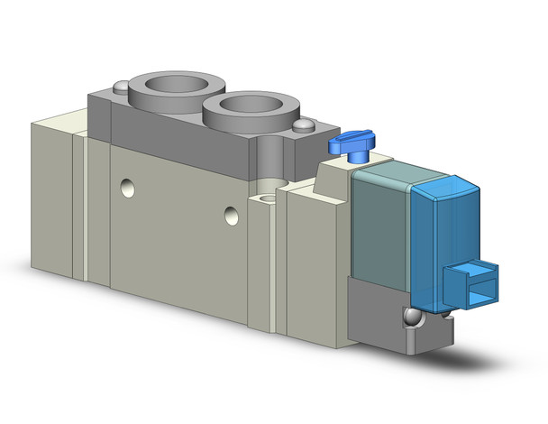 SMC SY5120-4LOZE-01 valve, sgl sol, body pt (ac)