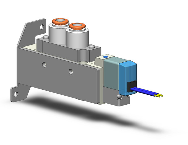 SMC SY5120-5G-C6-F1 valve, sgl sol, body pt (dc)