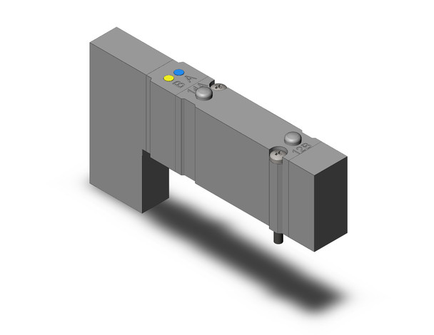 <h2>SY5000, 5 Port Solenoid Valve, All Types - New Style</h2><p><h3>SMC has improved product performance and reliability with the redesigned SY series valve.  The SY3000 and SY5000 have the same valve width as their predecessors, but the flow has been increased by up to 80%, allowing the valve size to be reduced. A built-in strainer in the pilot valve prevents trouble caused by foreign matter. By using H-NBR seal material for the main valve and seals, Ozone resistance has been improved.   Side, top and bottom port/pipe directions are available to allow flexible installation.  The SY is available in body ported or base mounted styles, and can be used individually or manifold mounted.<br>- *** We are currently experiencing long lead times for some SY products.  Please consult with SMC Representative for alternatives ***</h3>- Flow rate up to 1.0 Cv<br>- Possible to drive cylinders up to  63 at 300 mm/s<br>- Low power consumption (0.35 w standard)<br>- Improved safety with slide locking manual override<br>- Quick response time - 10 ms<p><a href="https://content2.smcetech.com/pdf/SY.New.pdf" target="_blank">Series Catalog</a>