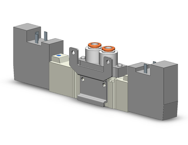 SMC SY5420-5DO-C6-F2 valve, double sol, body pt