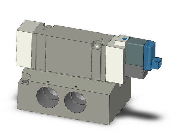 SMC SY7140R-5LOU-03T valve, sgl sol, base mt (dc)