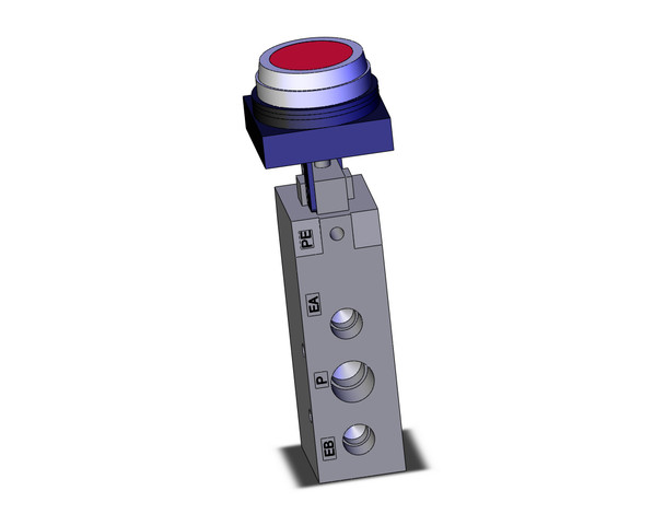 SMC VFM351-02-33 5 port mechanical valve - rubber seal