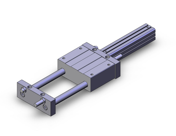 <h2>CXTL, Platform Guide Rod Cylinder, Ball Bushing Bearing</h2><p><h3>The CXTL integrates a compact cylinder s power source via a flexible coupling to the high precision ball bushing bearing guides to isolate the load bearing from the movement of the actuator s rod and seals. Rubber bumpers are standard with optional shock absorbers and stroke adjustment (X138). The (L) high precision ball bushing allows for smooth operation that ensures stable travel resistance, suitable for pushing and lifting applications.</h3>- Bore sizes: 12, 16, 20, 25, 32, 40 mm<br>- Standard adjustable stroke range: 10 mm (all bore sizes)<br>- X138 option, adjustable stroke range: 26 mm (12, 16 bore);<br>- 28 mm (20, 25 bore); 44 mm (32 bore); 40 mm (40 bore)<br>- Shock absorber option<br>- Auto switch capable<br>- <p><a href="https://content2.smcetech.com/pdf/CXT.pdf" target="_blank">Series Catalog</a>