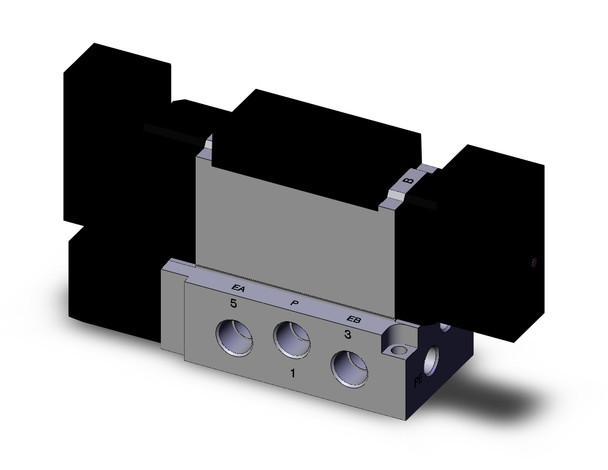 SMC VFR3400-1FZ-02 valve double plug-in base mount