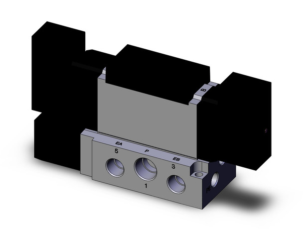 SMC VFR3400-5FZ-03T valve double plug-in base mount