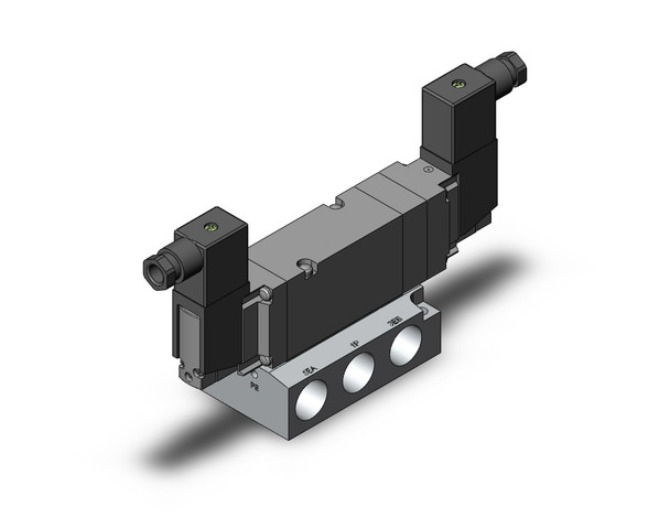 SMC VF5544-5DZ1-04 Pilot Operated 5 Port Solenoid Valve