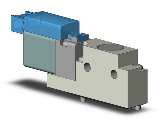 SMC VQZ115-5MO1-CP 3 port base mounted solenoid valve