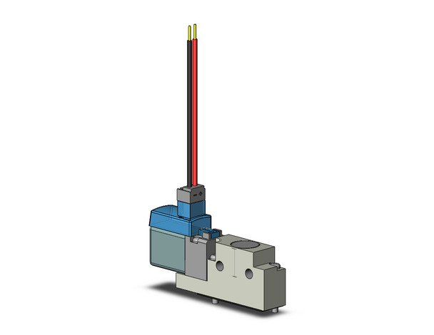 SMC VQZ115-5M1-CP 3 port base mounted solenoid valve