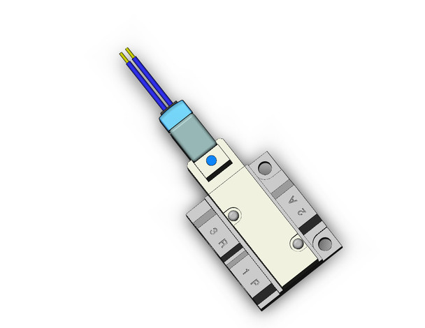 SMC VQZ215-5G1-01T 3 port base mounted solenoid valve