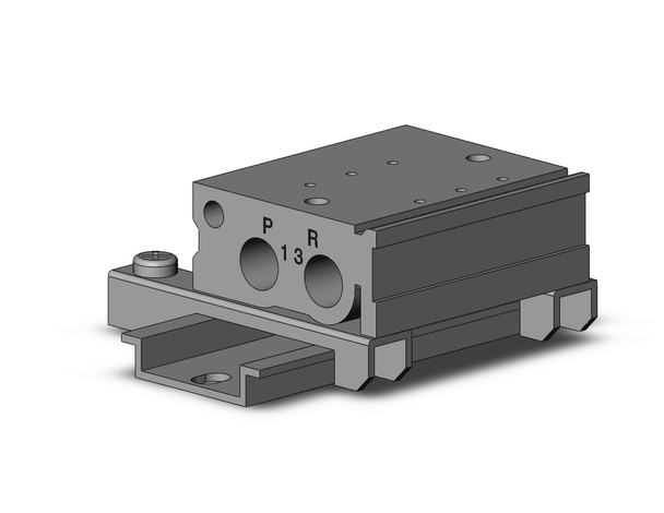 SMC VV3QZ12-03C-D body ported manifold