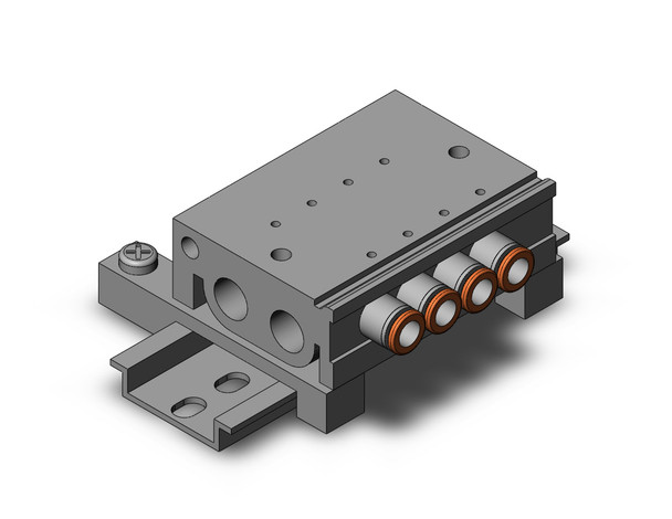 SMC VV3QZ15-04C6C-D0 base mounted manifold