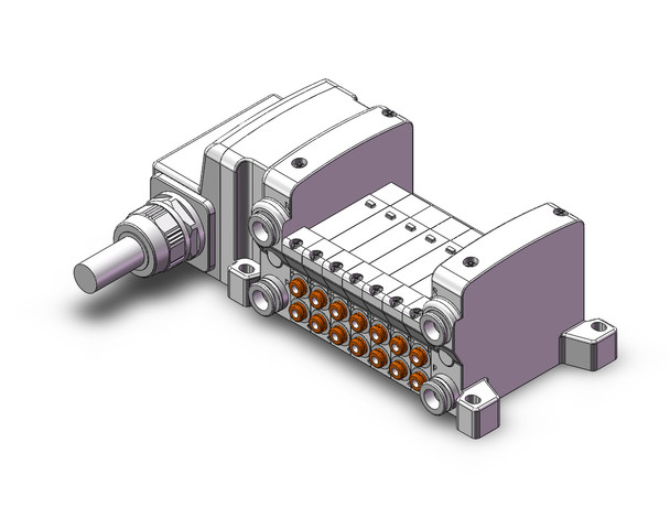 SMC VV5QC11-07N1LD2 4/5 Port Solenoid Valve