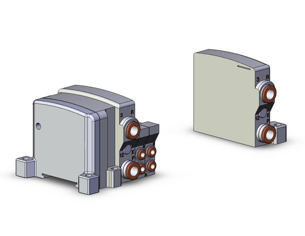 SMC VV5QC11-12C4SD0 4/5 Port Solenoid Valve