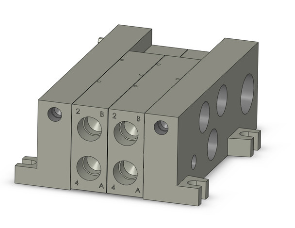 SMC VV5Q41-0203FD0 Mfld, Plug-In, Vq4000