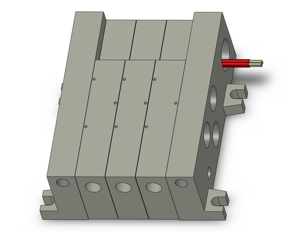 SMC VV5Q41-03BLU1 Mfld, Plug-In, Vq4000