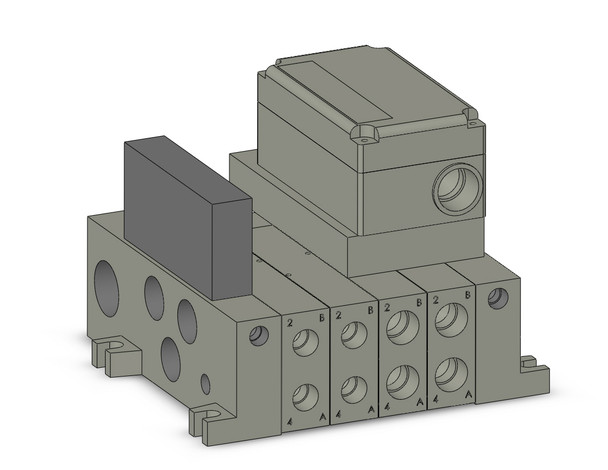 SMC VV5Q41-0402SQ-SDW Vv5Q Manifold