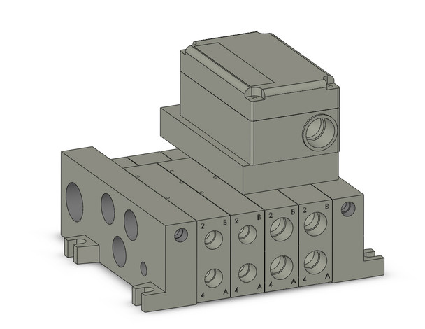 SMC VV5Q41-0402SV-W Vv5Q Manifold