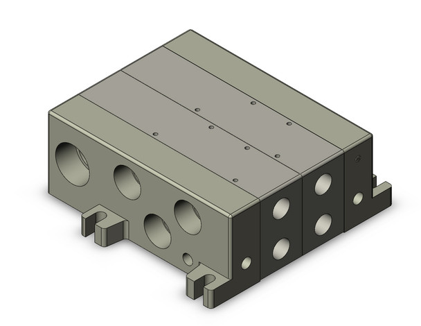 SMC VV5Q51-0203T1-CD2 Mfld, Plug-In, Vq5000