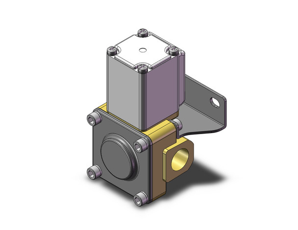 SMC VXD232AZ1EBXB Pilot Op 2 Port Solenoid Valve (N.C.)