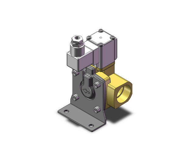 SMC VXD260NZ2AXB Pilot Op 2 Port Solenoid Valve (N.C.)