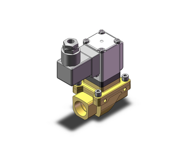 SMC VXZ2B2FZ2AG 2 port valve pilot op 2 port solenoid valve, (n.o.)