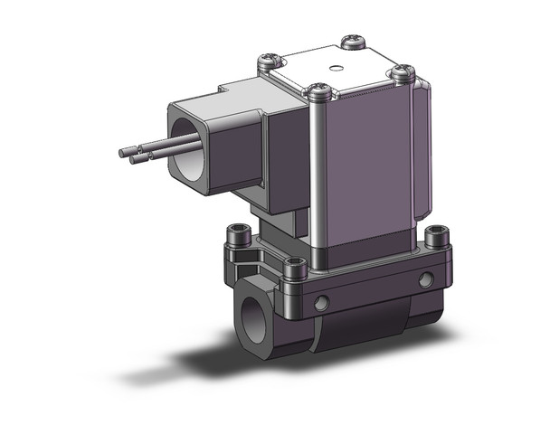 SMC VXZ230AUB Pilot Op 2 Port Solenoid Valve, (N.C.)