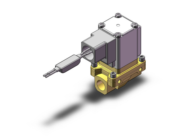 SMC VXZ235AUB Pilot Op 2 Port Solenoid Valve, (N.C.)