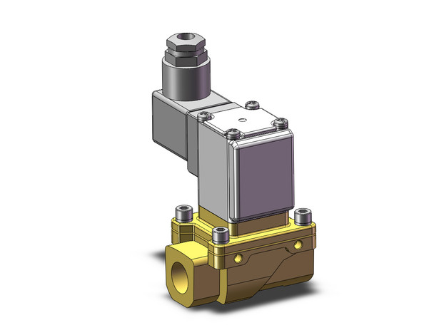 SMC VXZ240FZ1HXCA Pilot Op 2 Port Solenoid Valve, (N.C.)