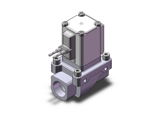 SMC VXZ242GFB Pilot Op 2 Port Solenoid Valve, (N.C.)