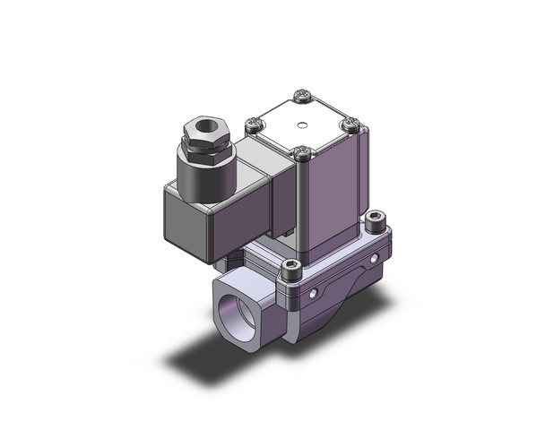 SMC VXZ245GZ2AE Pilot Op 2 Port Solenoid Valve, (N.C.)