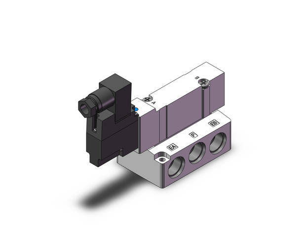 SMC 10-SY7140-5DZ-03T valve, sgl sol, base mt, din