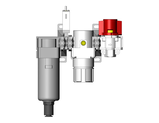 SMC AC30B-03C-SV1-A F/R Combo Modular