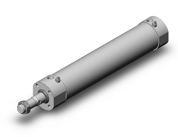 <h2>C(D)G5-S, Stainless Steel Cylinder, Double Acting, Single Rod</h2><p><h3>SMC s CG5-S series is a stainless steel cylinder, perfect for use in wash down applications such as food processing machinery requiring intense cleaning.  The use of non-toxic additives allows confident use in equipment for foods, beverages and medical products, etc.  The CG5-S can be disassembled, allowing replacement of seals, which promotes an extended service life.  SMC provides plugs for unused mounting threads to prevent residue build-up in the threads.  The use of stainless steel (SUS304) on external metal parts provides improved corrosion resistance in environments with exposure to water. </h3>- Double acting, single rod CG5-S cylinder<br>- All stainless steel external parts<br>- Special scraper prevents water from entering cylinder<br>- Bore sizes (mm): 20, 25, 32, 40, 50, 63, 80 and 100<br>- Auto switch capable<br>- <p><a href="https://content2.smcetech.com/pdf/CG5.pdf" target="_blank">Series Catalog</a>