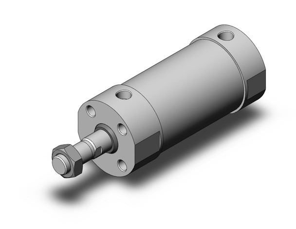 <h2>C(D)G5-S, Stainless Steel Cylinder, Double Acting, Single Rod</h2><p><h3>SMC s CG5-S series is a stainless steel cylinder, perfect for use in wash down applications such as food processing machinery requiring intense cleaning.  The use of non-toxic additives allows confident use in equipment for foods, beverages and medical products, etc.  The CG5-S can be disassembled, allowing replacement of seals, which promotes an extended service life.  SMC provides plugs for unused mounting threads to prevent residue build-up in the threads.  The use of stainless steel (SUS304) on external metal parts provides improved corrosion resistance in environments with exposure to water. </h3>- Double acting, single rod CG5-S cylinder<br>- All stainless steel external parts<br>- Special scraper prevents water from entering cylinder<br>- Bore sizes (mm): 20, 25, 32, 40, 50, 63, 80 and 100<br>- Auto switch capable<br>- <p><a href="https://content2.smcetech.com/pdf/CG5.pdf" target="_blank">Series Catalog</a>