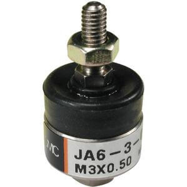 <h2>JA, Floating Joint, Standard</h2><p><h3>The floating joint series JA (standard) and JAH (heavy duty), can absorb any  off-centering  or  loss of parallel accuracy  between the cylinder and the driven body. Because of this, centering is unnecessary, installation time is drastically reduced, and a high level of machining accuracy is unnecessary.<br>- </h3>- Standard type floating joint<br>- Mountings: basic, flange, foot<br>- Eleven model options available<br>- Centering is unnecessary<br>- Rotation angle:  5 <br>- <p><a href="https://content2.smcetech.com/pdf/JA.pdf" target="_blank">Series Catalog</a>