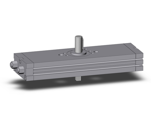 <h2>C(D)RQ2B, Compact Rotary Actuator, Rack &amp; Pinion</h2><p><h3>The CRQ2 series is a compact rotary, rack and pinion style actuator. Single and double shaft types are available in all sizes (10~40mm). The CRQ2 uses internal cushioning and the body can be used as a flange. The use of a double piston eliminates backlash. Auto switches are available.<br>- </h3>- Low profile<br>- Both single shaft and double shaft are available in all sizes<br>- 2 auto switches are mountable on the same side<br>- Rotating angle adjusting range: 350  to 370 <br>- Options include magnet, shaft type, port thread style, and air cushion<p><a href="https://content2.smcetech.com/pdf/CRQ2.pdf" target="_blank">Series Catalog</a>