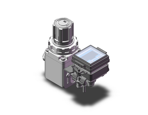 <h2>IRV10/20, Vacuum Regulator</h2><p><h3>The IRV series vacuum regulator is a more compact size and has an expanded range. Thread sizes available include Rc(PT), NPT and G(PF).  The new and improved IRV10/20 series offers single sided connections for ease of installation and panel mounting. Built-in one-touch fittings include 6, 8, and 10mm and also 1/4 , 5/16 , and 3/8  for both fitting types elbow or straight. </h3>- Single sided connections series<br>- Mass reduced by 20%<br>- Max. flow 140  L/min (ANR) and 240 L/min (ANR)<br>- Integrated digital pressure switch for panel mounting<br>- Built-in one-touch fittings<p><a href="https://content2.smcetech.com/pdf/IRV10_20.pdf" target="_blank">Series Catalog</a>