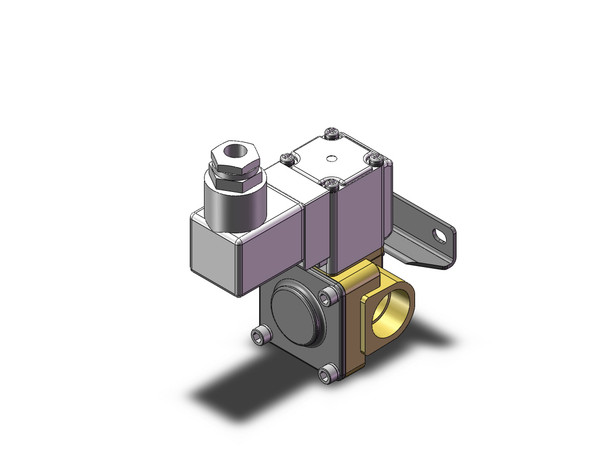 SMC VXD232CZ2AXB Pilot Op 2 Port Solenoid Valve (N.C.)