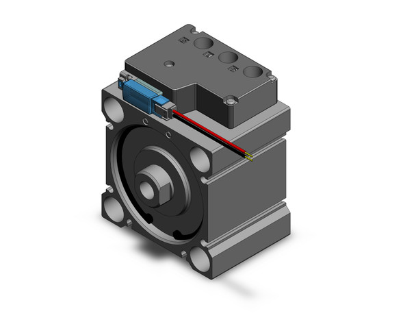 SMC CVQB63-15-5M compact cylinder w/valve compact cylinder with solenoid valve