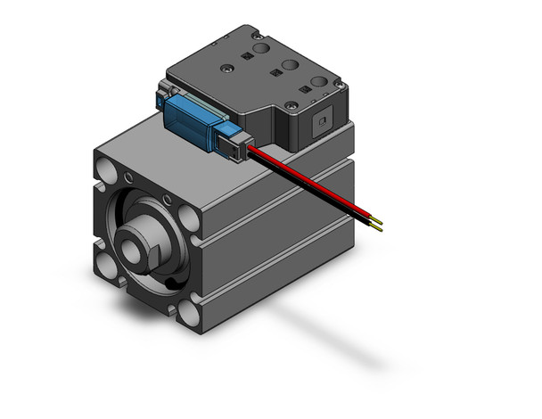 SMC CVQB32-30-5MZ compact cylinder w/valve compact cylinder with solenoid valve