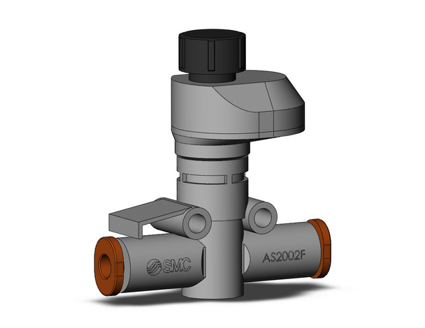 <h2>AS*2FS, Speed Controller with Indicator, In-line Type</h2><p><h3>The AS speed controller variants with indicator window allow for numerical verification of flow rate setting.</h3>- Speed controller with indicator, In-line type<br>- Max. operating pressure: 1MPa<br>- Tubing Material: nylon, soft nylon, polyurethane, FEP, PFA<br>- Body Size: M5, 1/8, 1/4, 3/8, 1/2<br>- <p><a href="https://content2.smcetech.com/pdf/AS_FS Inline.pdf" target="_blank">Series Catalog</a>