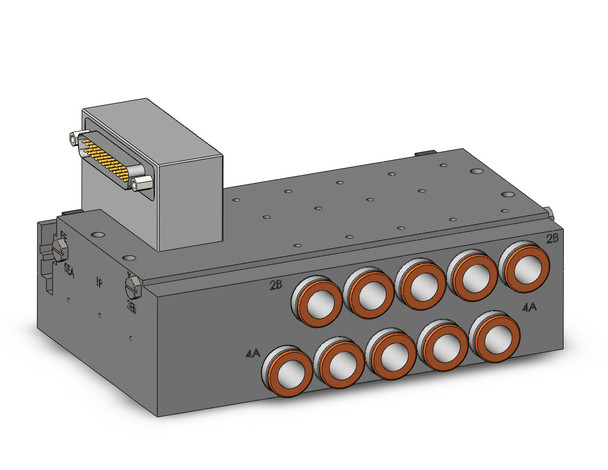 SMC SS5Y7-50F2-05D-C10N Plug-In Metal Base