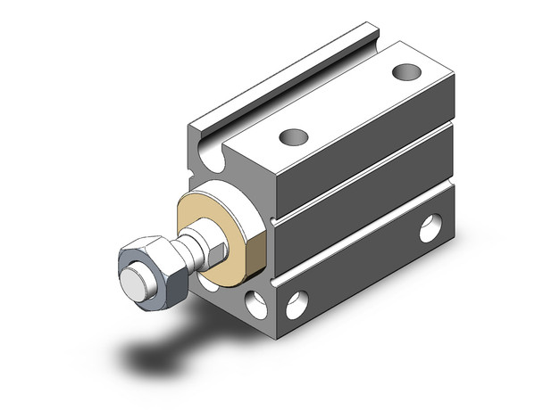 SMC CDUJB8-8SM compact cylinder cyl, free mount, sgl acting